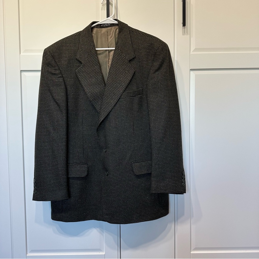 Gina Franco Ruffini Italy Men's Classic Blazer, Lambswool, made in Macedonia